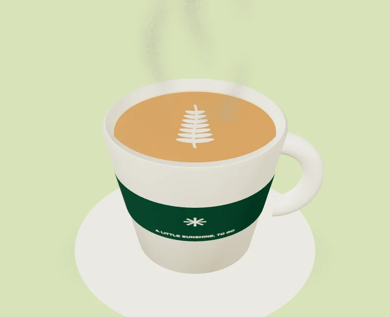 Illustration placeholder: your daily coffee.